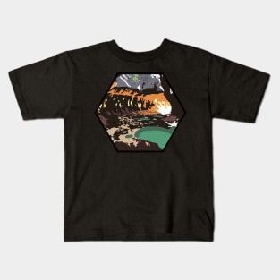 Zion National Park Subway Slot Canyon Sticker Kids T-Shirt
